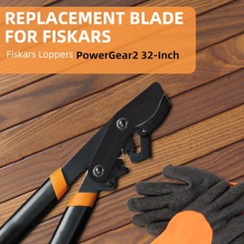 2 PCS Steel Blade for Fiskars Replacement 32" PowerGear 2 - Large Blade for Fiskars Garden Tools