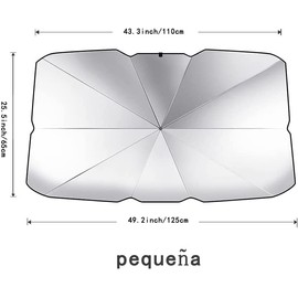 Car Front Windshield Sunshade Umbrella, UV Protection & Heat Insulation Foldable Sun Shade Sun Visor, Heat Insulation Protection Full Cover Sun Shade for Auto Windshield Covers Trucks Cars