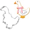 Auktosmn Goose Cookie Cutter with Bow- 4" - Dishwasher Safe