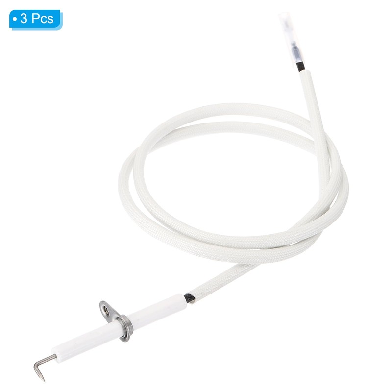 PATIKIL 3Pcs Ceramic Spark Electrode Igniter with Wire Lead Replacement