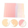 TEHAUX 11hole Tab Dividers for Notebooks Index Dividers Tabs Frosted