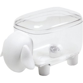 Query 5217098CW Small Storage Box Case with Lid Desktop Scandinavian Sheep Shape Container, Junior, White