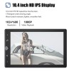 Camecho 10.4" Single DIN Car Stereo Radio Wireless Apple CarPlay