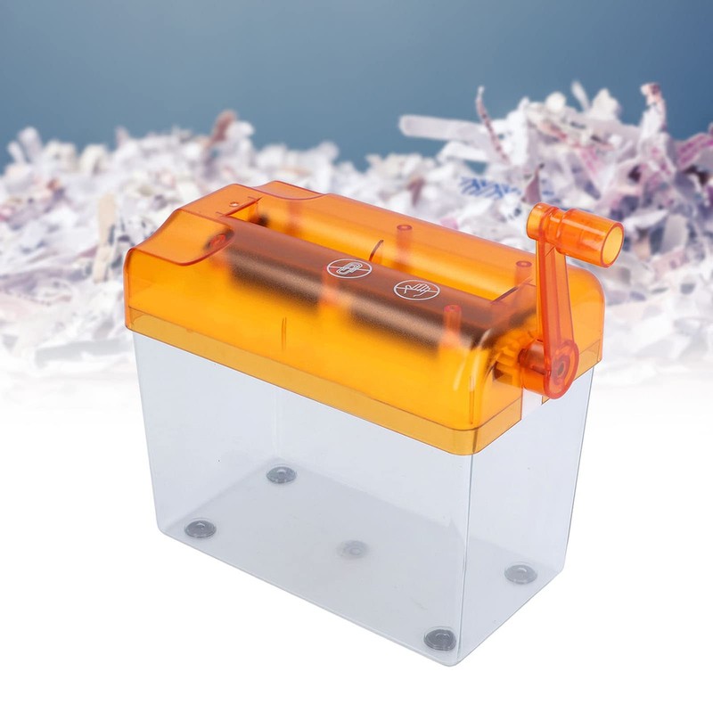 Desktop Micro Cross Cut Hand Shredder For Home Use Can