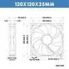 WINSINN - Ventilador de 120 mm, 12 V, sin escobillas,