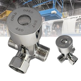 Nikou G1/2 Hot and Cold Water Mixing Valve - Solid Brass Temperature Control - Thermostat - Automatic Sensor Tap