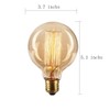 GOENDR Vintage Edison Bulb,Large Round Edison Antique Light Bulbs-G30/G95 120V