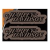 CHROMA 26019 Harley-Davidson Text in Bronze 2pc Decal