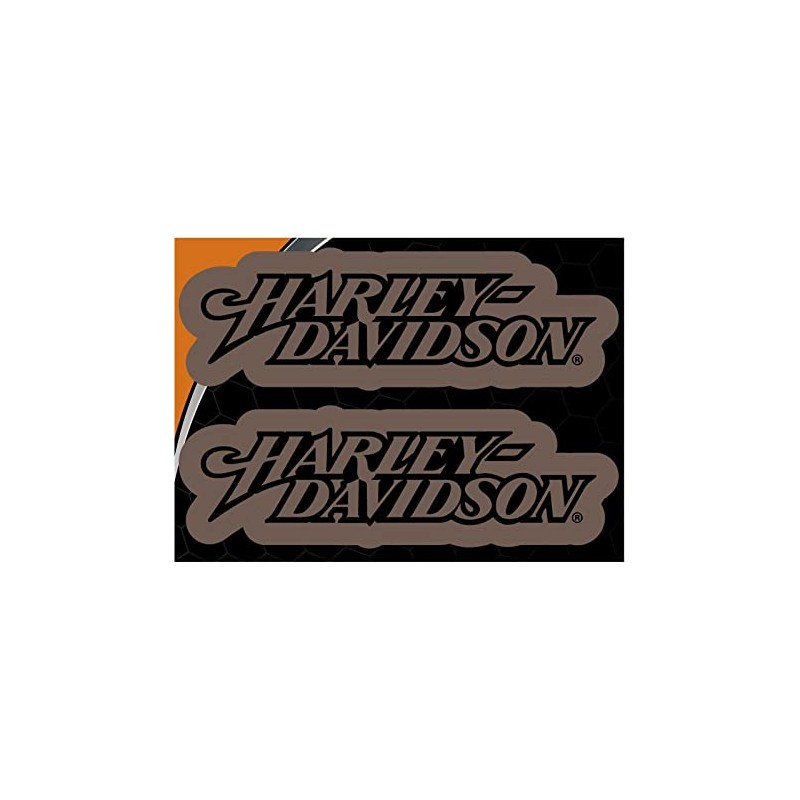 CHROMA 26019 Harley-Davidson Text in Bronze 2pc Decal