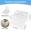 ODIWEN Bath Toy Storage Bag with 2 Compartments, Bath Toy