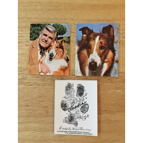 Lassie 2.5"w x 3" h set of two cards Recipe