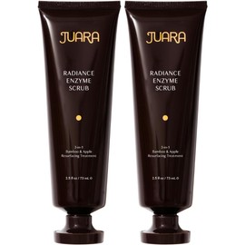 JUARA Radiance Enzyme Scrub - Facial Enzyme Scrub - Physical Exfoliant Enzyme Facial Scrub for All Skin Types - Enzyme Exfoliant for Face - Dermatologist Tested (2 Pack and Sample Bundle)