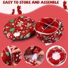 Cat Tunnel Christmas Tree Skirt Cat Donut Tunnel Bed,Gingerbread Man