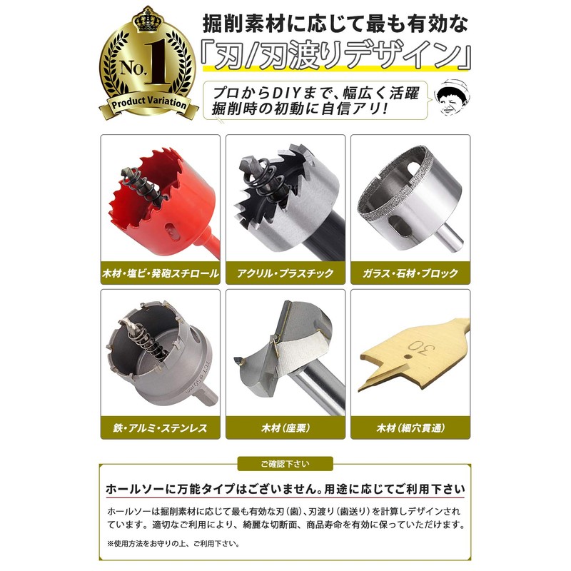 Hole Saws, Supports Electric Drill & Drilling Machine, For Carpentry