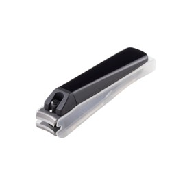 Kai Corporation KE0120 Nail Clipper, Type001S Black, Curved Blade, Made in Japan