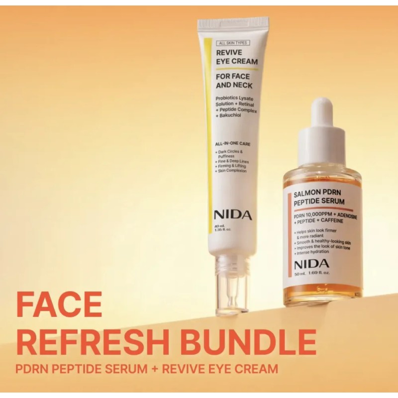 Nida Salmon Pdr Peptide Serum 50ml + Eye Cream 40ml
