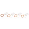 4pcs LED String Lights 5.3m 52pcs Lamp Beads Warm Lighting