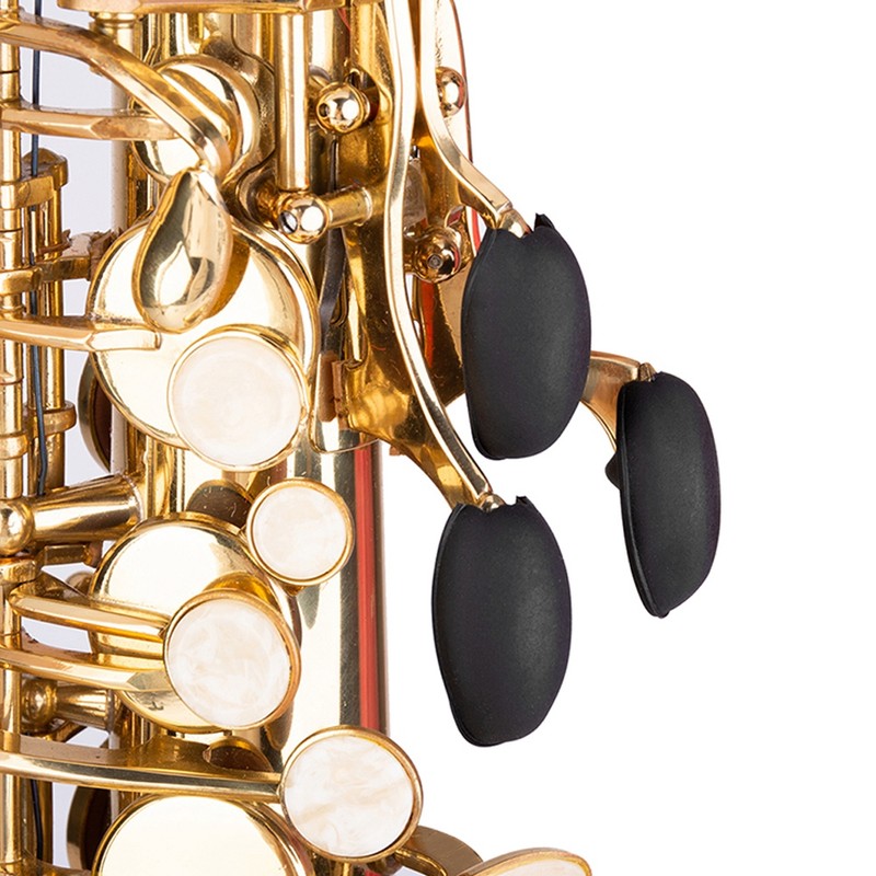 5pcs Black Rubber Sax Thumb Rest Saver Saxophone Finger Cushion