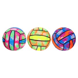 Veemoon 3pcs Inflatable Water Volleyball Pool Water Ball Toy Blow Up Plaything Ball for Swimming Pool Summer Beach Party Favors (Random Color)