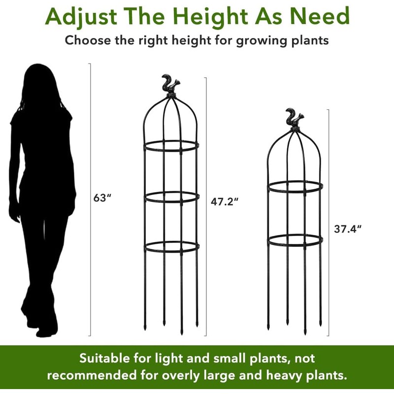 HASTHIP® Estacas de Soporte para Plantas jardín - Soportes plástico