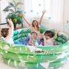 FUNBOY Giant Inflatable Luxury Tropical Palm Kiddie Pool, Year-Round Fun