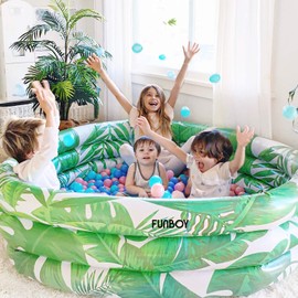 FUNBOY Giant Inflatable Luxury Tropical Palm Kiddie Pool, Year-Round Fun for Ball Pits, Swimming Pools, a Summer Pool Party and the Beach