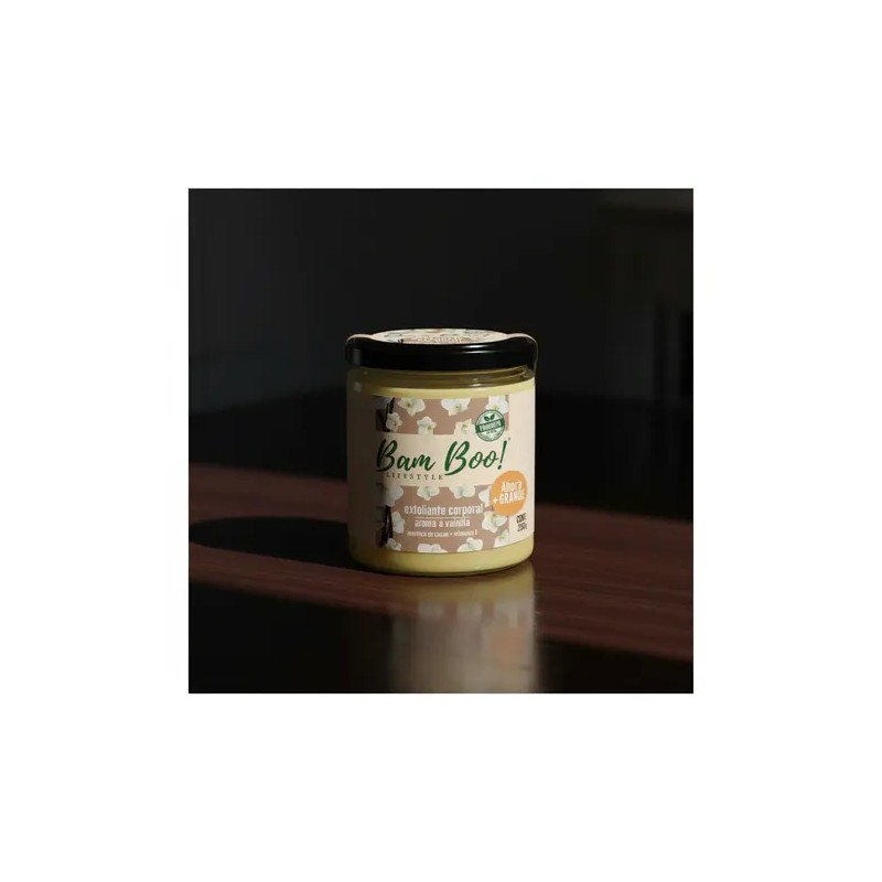 Exfoliante Corporal Base Aceite Aroma Vainilla 250g Bam Boo!