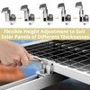 Anbte 10PCS Solar Panel End Clamp 30-45mm Adjustable, Z Brackets