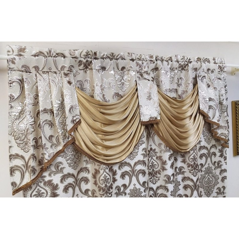 GOHD Samba Star. Jacquard Window Curtain Panel Drape with Attached