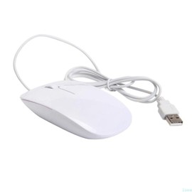 USB 3.0 Wired Slim Mouse, Optical 2.4GHZ USB Desktop Mouse,3 button mouse 1600 DPI, Ultra Slim USB Wired Mouse For Computer, Windows PC, Desktop, Laptop Gaming Accessories (Simple Mice, White)