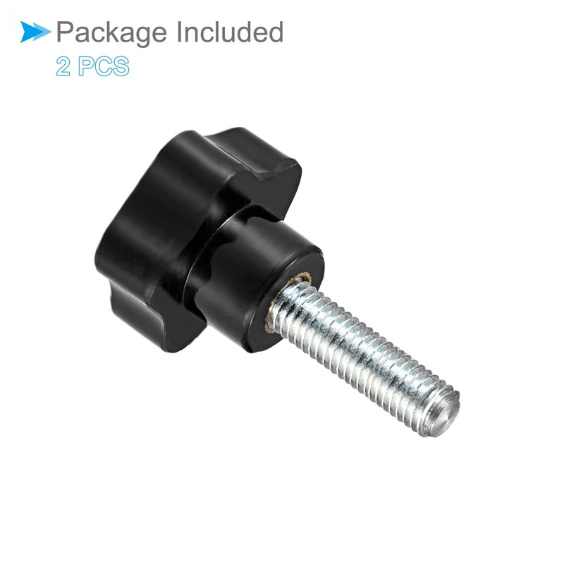 CoCud Star Clamping Knobs, M10 x 40mm Male Thread 48mm