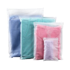 20 Pcs Frosted Travel Storage Clothing Bags, Reusable Hospital Bag Maternity Essentials Plastic Zip-lock Seal Clothes Bags Waterproof Travel Space Saver Organiser Pouch for Home School Travel