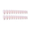 24pcs/set False Nail French Tips with Glue Design Oval Head