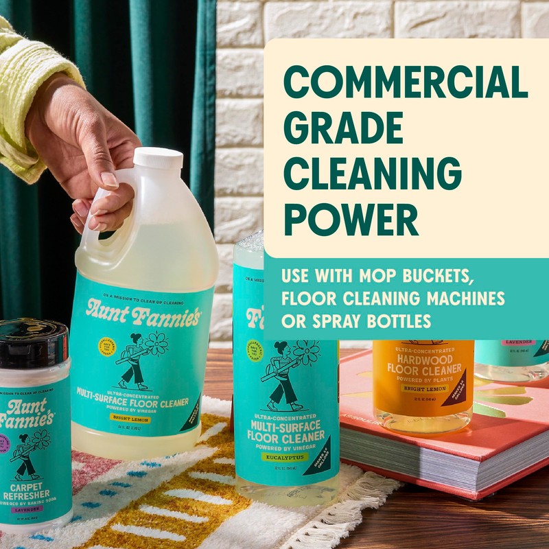 Aunt Fannie's Ultra Concentrated Floor Cleaner Vinegar Wash, Multi-Surface Solution
