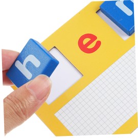 KICHOUSE 1Set Alphabet Blocks Spelling Puzzle for Learning Interactive Educational Game to Boost Cognitive Skills Parent Bonding