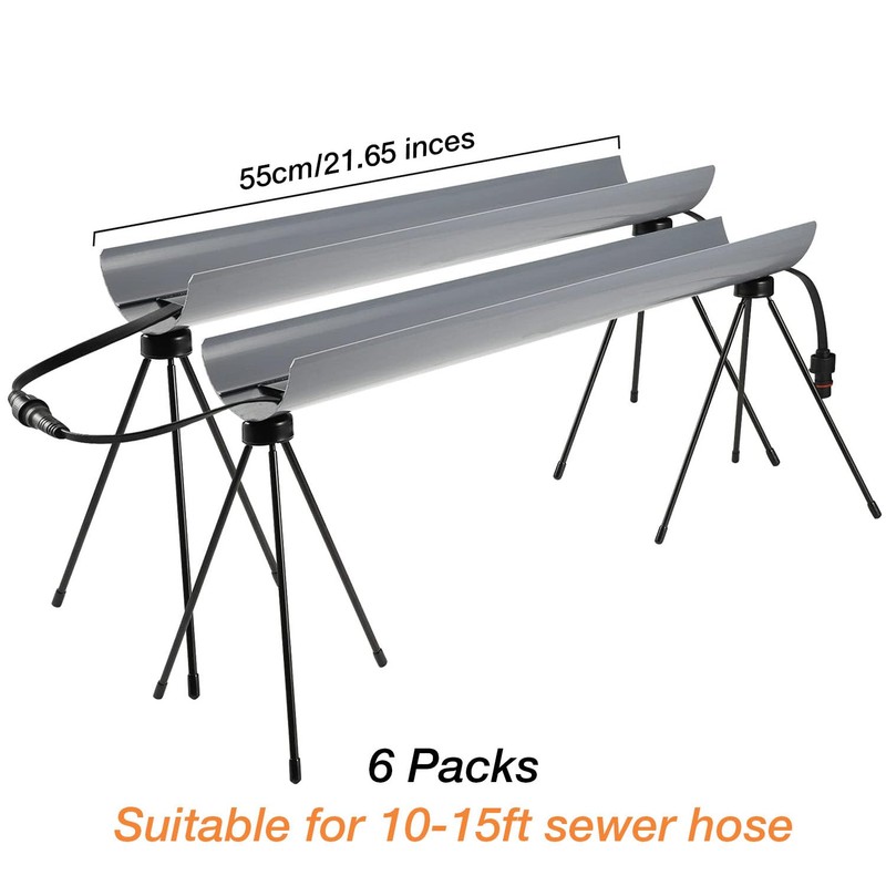 H&G Lifestyles Heated Sewer Hose Support for RV, Stainless Steel