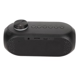 Bluetooth Speaker with Clock, FM Radio Alarm Clock, RGB Lighting, Strong Bass, Alarm Clock with Temperature and Time Display (Black)