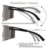 OUTDOORSPARTA Sports Sunglasses (6th Black Temple, Silver Lens)