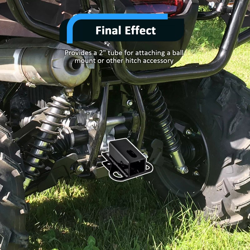 21ST For 2009-2025 Honda Rancher TRX420 2" Trailer Hitch Receiver