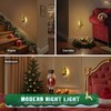 JandCase Christmas Tree & Santa Claus Night Light, 3000K Night
