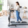 Enayplon Small Standing Desk with Wheels, Portable Treadmill Desk, Rolling