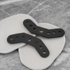 eMagTech 4-Piece Black Leather Bow Yoke with Metal Grommet Bow