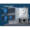 DEWENWILS Pool Pump Timer, Outdoor Digital Timer Box 2HP 40A