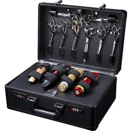 Barber Carrying Case Barber Case, Stylist Tool Box Professional Salon Hair Cutting Grooming Kit Storage Organizer for Clippers, Scissors, Barber Supplies with Secure Numlock (Type 3)