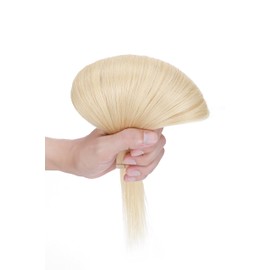 Benehair Tape in Hair Extensions Human Hair Blonde 18 Inch 20pcs 50g/pack Straight Hair Extensions Tape in Seamless Skin Weft Tape in Natural Hair for Women(#613 Bleach Blonde, 18")