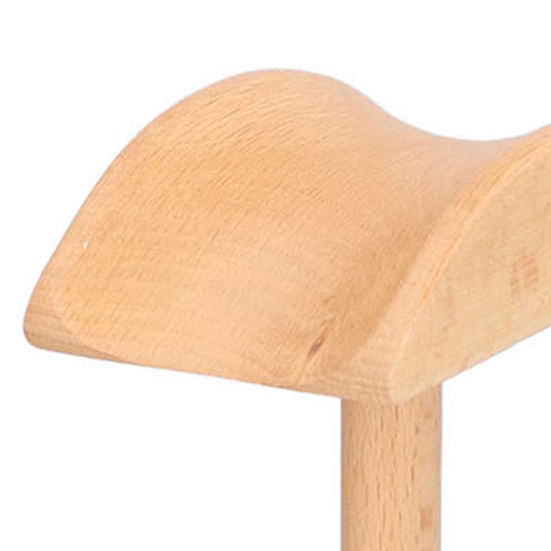 ANKROYU Wood Headphone Stand Solid Beech Wood Headphone Holder Ergonomic