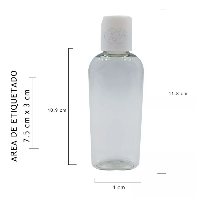Xena 130 Envase P/ Gel Antibacterial 60 Ml Tapa Disco