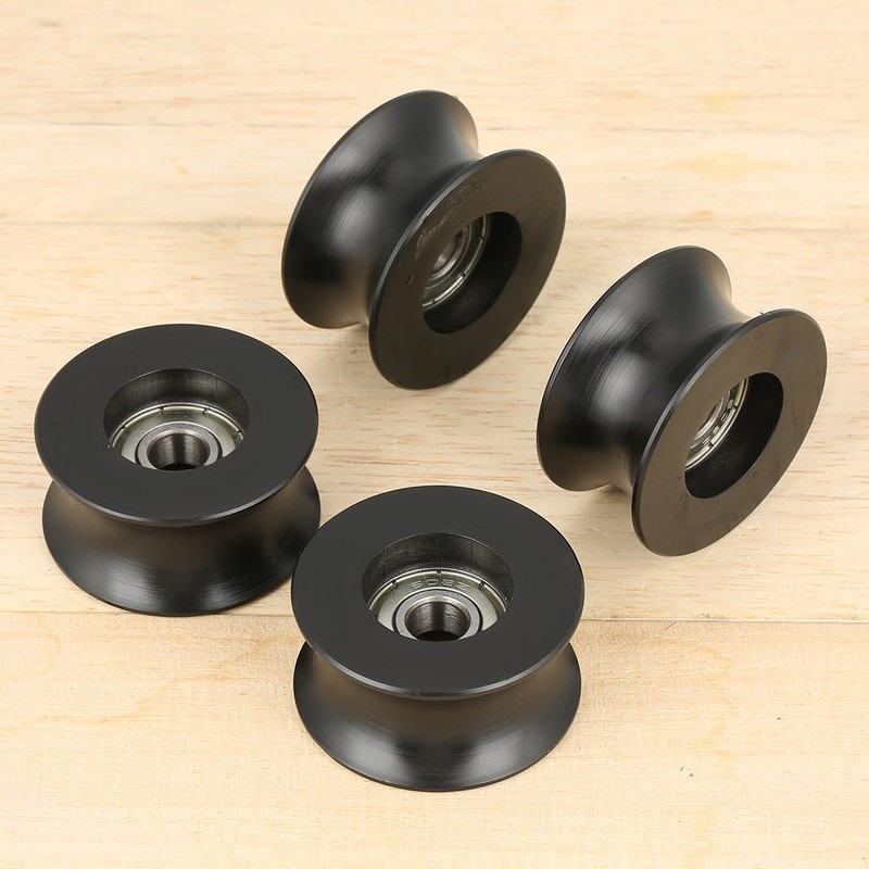 Groove Washer, Pack of 4, 0840UU Guide Roller, U-Groove Washer,