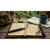 EvZ 5 Inch Mini Vintage Leather Journal, Pocket Size Refillable