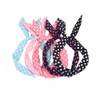 Ruihfas 6Pcs Fashion Twist Bow Wire Headbands Head Wrap Bunny